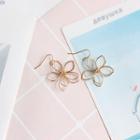 Alloy Flower Dangle Earring 1 Pair - Gold - One Size
