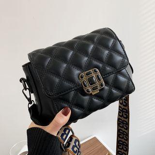 Quilted Rhinestone Crossbody Bag