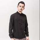Chinese-style Frog-button Stand-collar Shirt