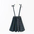 Plaid Bow Suspender Skirt