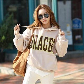 Graces Printed Boxy Hoodie