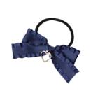 Frill-trim Bow Hair Tie