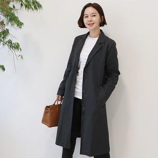 Notch-lapel Tab-waist Coat