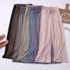 Drawcord Wide-leg Pants In 7 Colors