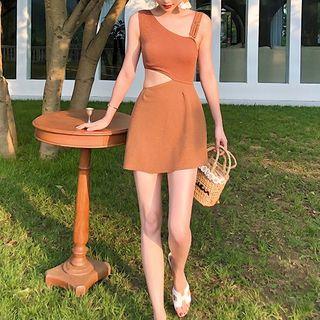Cut-out Sleeveless Swimdress