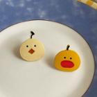 Non-matching Alloy Cartoon Duck Earring 1 Pair - Silver Needle Earring - One Size
