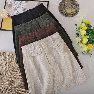 Applique Mini Pencil Skirt