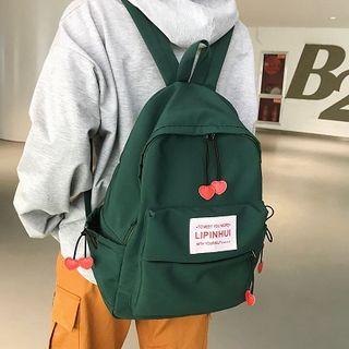Heart Accent Appliqued Backpack