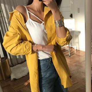 Cross-strap Cotton Camisole Top