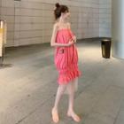 Plain Tube Dress / Sheer Sleeveless Dress