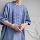 Round Neck Lettering Print T-shirt