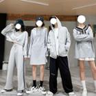 Couple Matching Zip Hoodie / Sweatpants / Hoodie Dress / Short-sleeve T-shirt / Cropped Pullover / A-line Dress