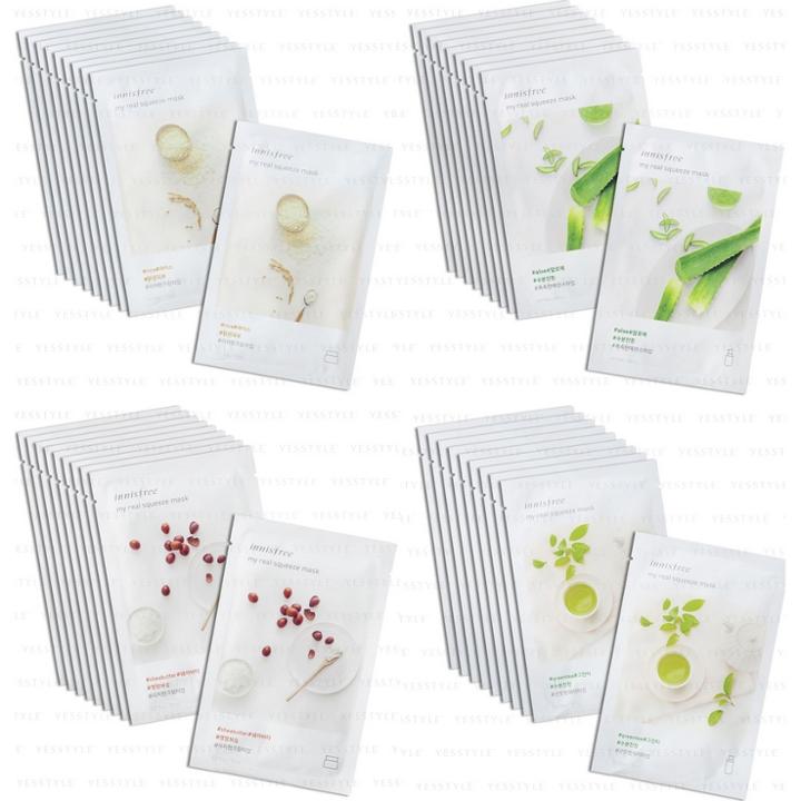Innisfree - My Real Squeeze Mask 10pcs - 16 Types