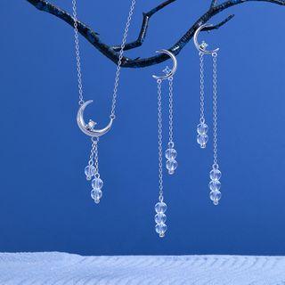 Crescent Necklace / Dangle Earring / Set