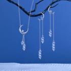 Crescent Necklace / Dangle Earring / Set