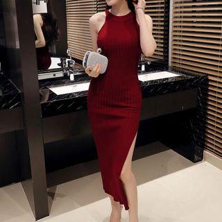 Sleeveless Midi Knit Bodycon Dress