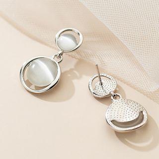 Cat Eye Stone Sterling Silver Dangle Earring