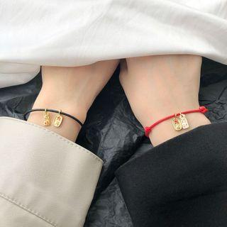 925 Sterling Silver Tag String Bracelet