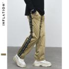 Button-side Loose-fit Casual Pants