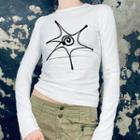 Long Sleeve Crew Neck Graphic Printed T-shirt