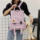 Plain Top Handle Snap Buckle Backpack / Bag Charm