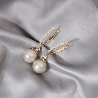 Faux Pearl Drop Earring E3391 - 1 Pair - As Shown In Figure - One Size