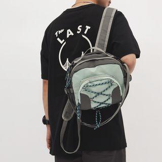 Drawstring Crossbody Bag Green - One Size