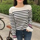 Long-sleeve Stripe Sweater