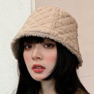 Quilted Fleece-lined Bucket Hat