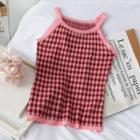 Checker Halter Top Pink - One Size