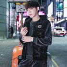 Set: Hooded Camo Vest + Velvet Pullover + Harem Pants