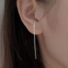 Chain Ear Cuff 1 Pair - Silver - One Size