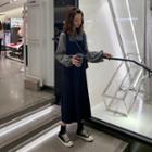 Long-sleeve Polo Shirt / Midi Jumper Dress