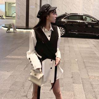 Contrast Button Shirt / Vest