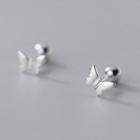 Butterfly Sterling Silver Earring 1 Pair - S925 Silver - Silver - One Size