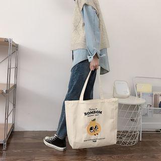 Cartoon Print Tote Bag Tote Bag - White - One Size