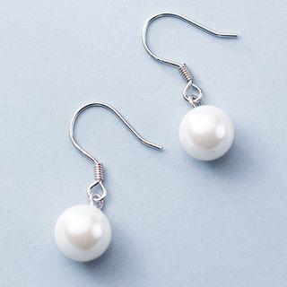 Faux Pearl Drop Hook Earring