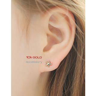 10k Gold Starfish Earrings