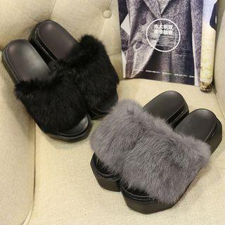 Fluffy Slide Sandals