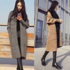 Open Front Knit Coat As Shown In Figure - One Size