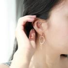 Hoop Stud Earring 1 Pair - Earrings - As Shown In Figure - One Size
