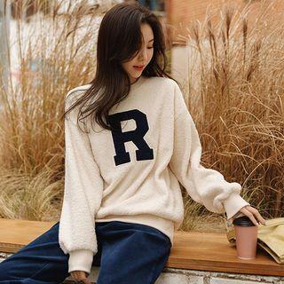 R Fleece-lined Boucl  Pullover