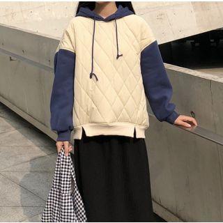 Padded Two Tone Hoodie