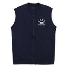 Big-size - Logo-embroidered Zip-up Vest