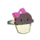 Miss Cupcake Chocolate Crystal Gold Ring (s)