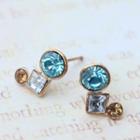 Exquisite Blue Diamond Earrings