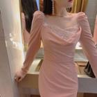 Beaded Velvet Dress