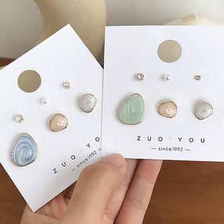 Set: Faux Pearl / Rhinestone / Bead Earring (assorted Designs)