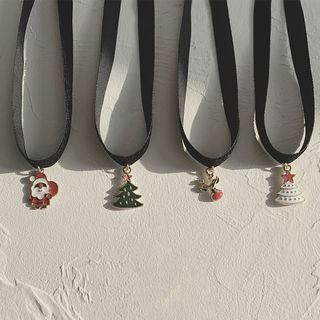 Alloy Christmas Pendant Choker