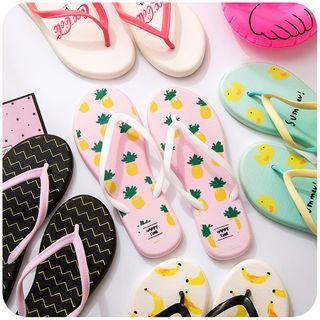 Cartoon Print Slippers